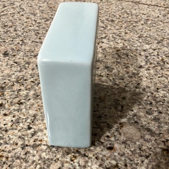 Rae Dunn by Magenta ceramic spring square light blue decor - Picture 4 of 4